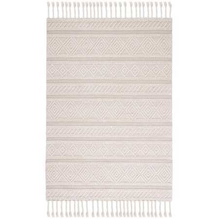 Safavieh 3 x 5 ft. Rectangle Natura Area Rug Ivory & Beige NAT338A-3